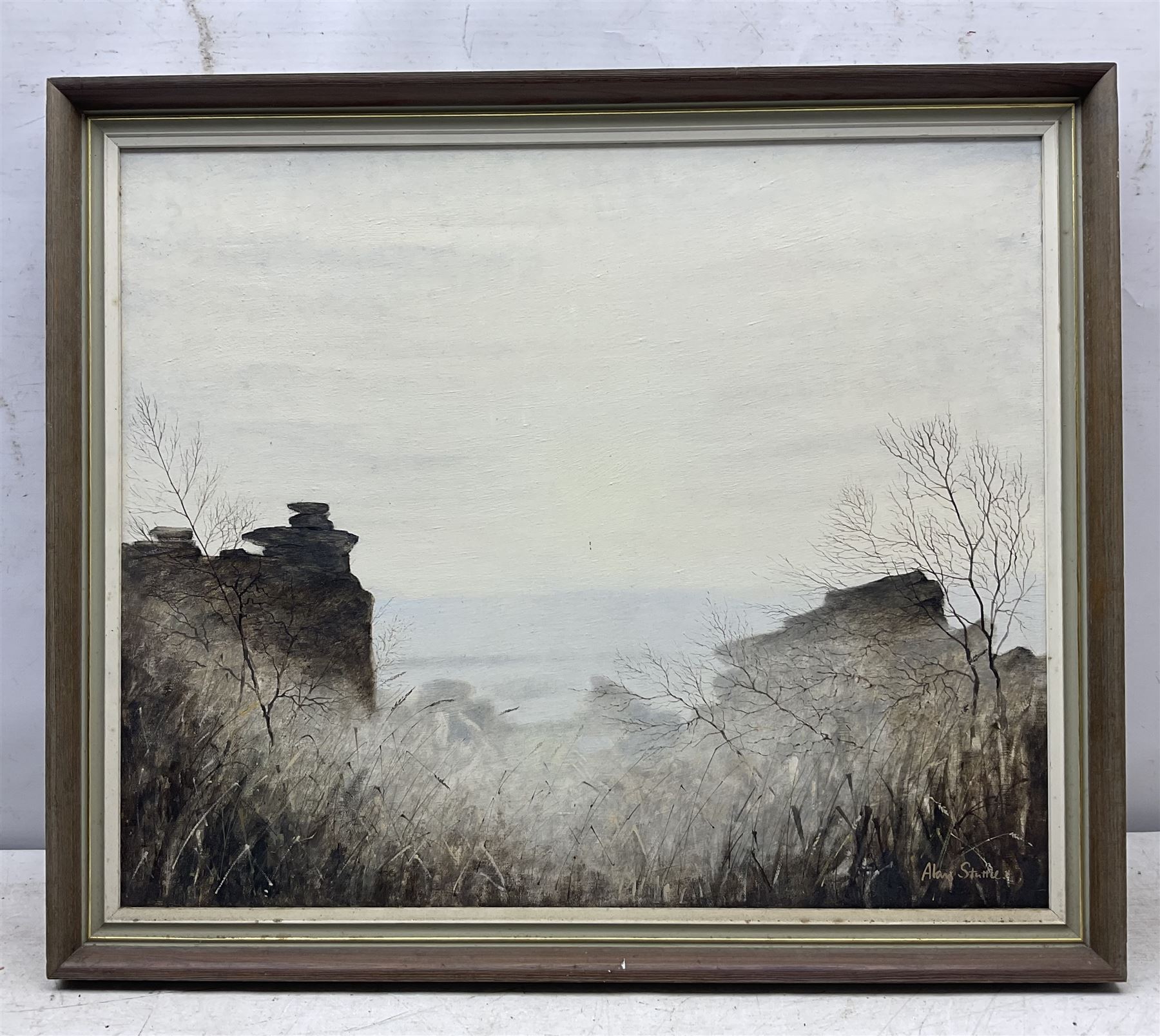 Alan Stuttle (Scarborough 1939-): 'Brimham Rocks - Yorkshire', oil on canvas signed, titled and dated 1975 verso 49cm x 59cm 