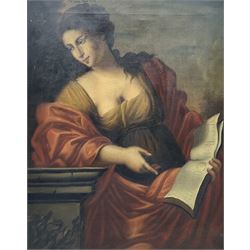 After Giovanni Francesco Romanelli (Italian 1610-1662): 'The Cumaean Sibyl', 19th century oil on canvas 63cm x 50cm