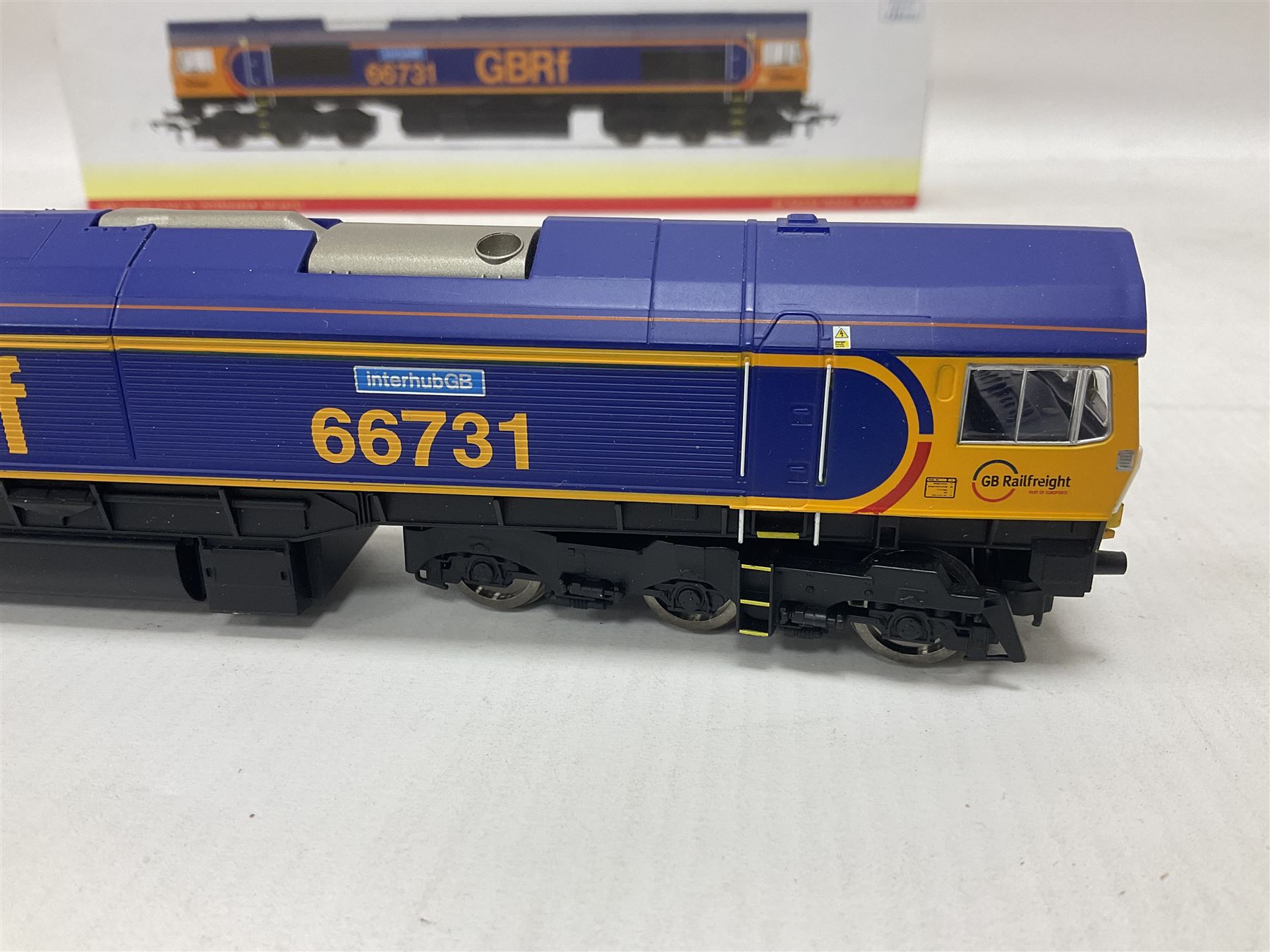 Hornby ‘00’ gauge - DCC ready GBRf Co-Co Class 66 ‘InterhubGB’ no.66731; in original box 