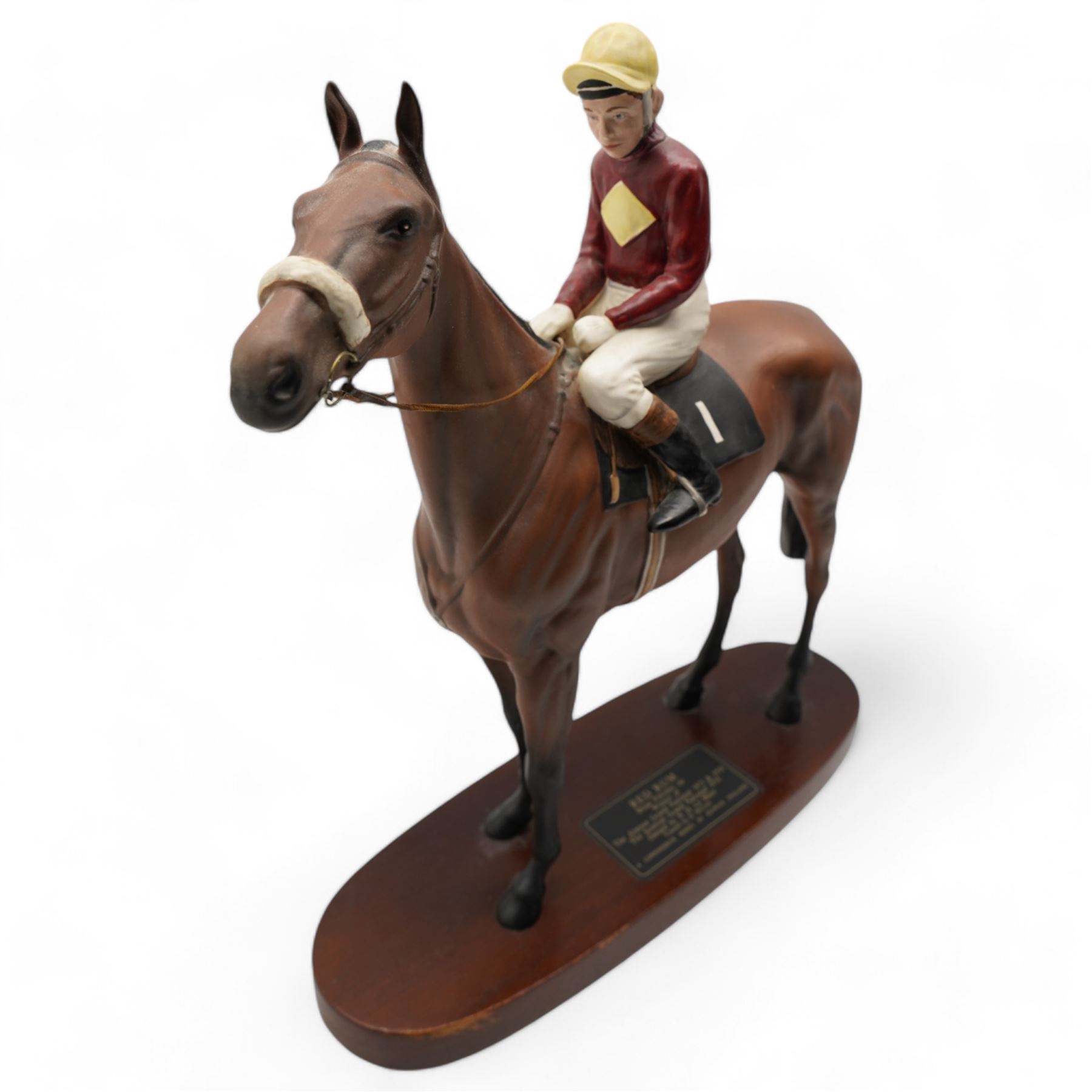 Beswick Connoisseur Red Rum with Brian Fletcher up, model no. 2511, H32cm