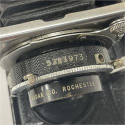 Kodak Bantam Special Folding Rangefinder Camera black serial no 5223973, circa 1936-40, with 'Kodak Anastigmat Ektar f;2 45mm' lens, serial no.6099