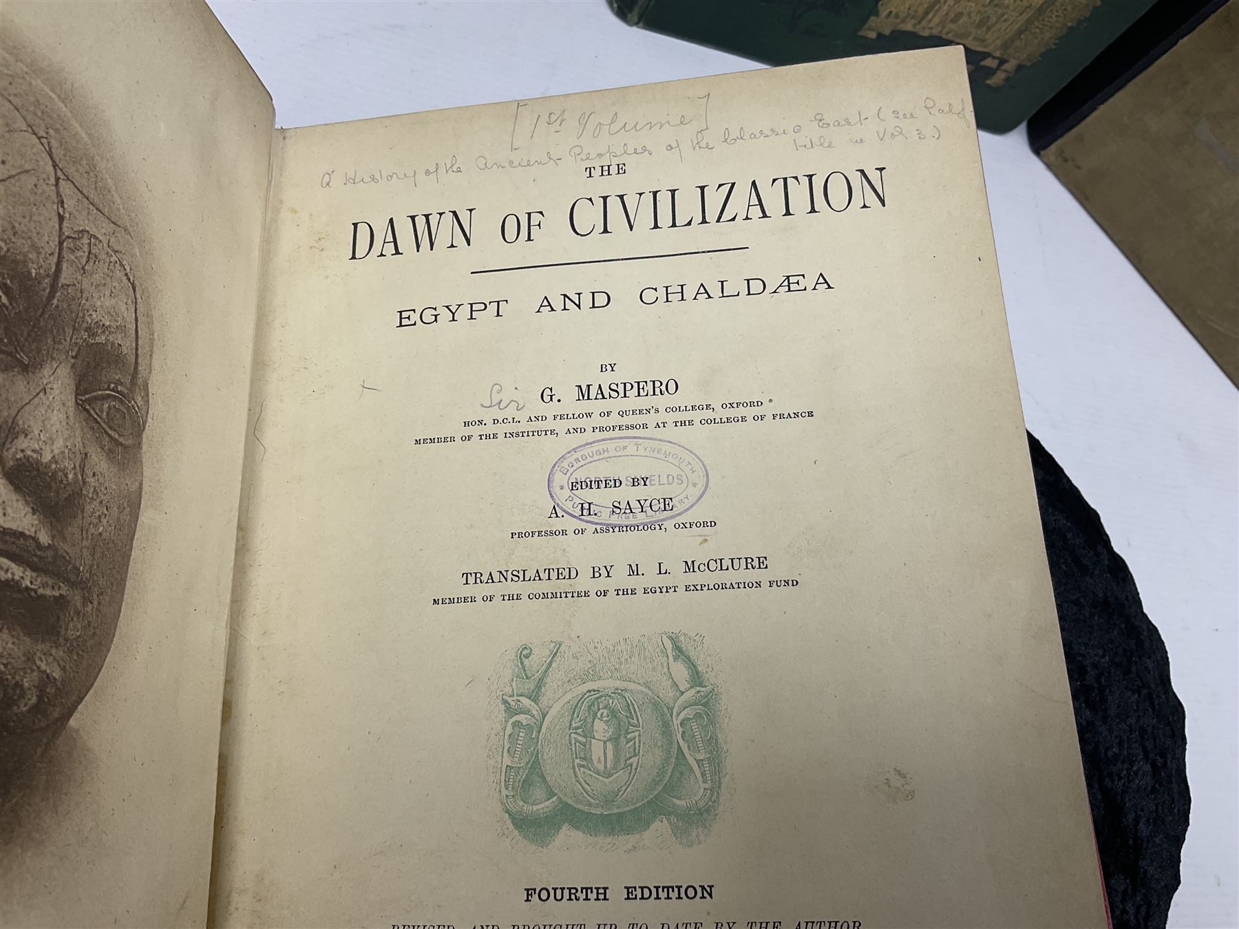 L. Valentine; Palestine Past and Present Pictorial and Descriptive, Prof Maspero; The Passing of the Empire 850 BC - 330 BC and G.Maspero; Dawn of Civilization  