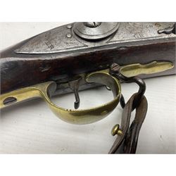 Early 19th century Brown Bess .75cal. flintlock musket, the 96.5cm(38