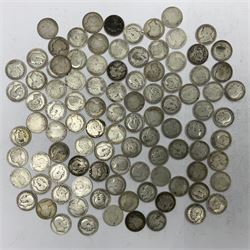 Approximately 523 grams of Great British pre 1920 silver one shilling coins, including Queen Victoria 1856, 1883, 1898 etc