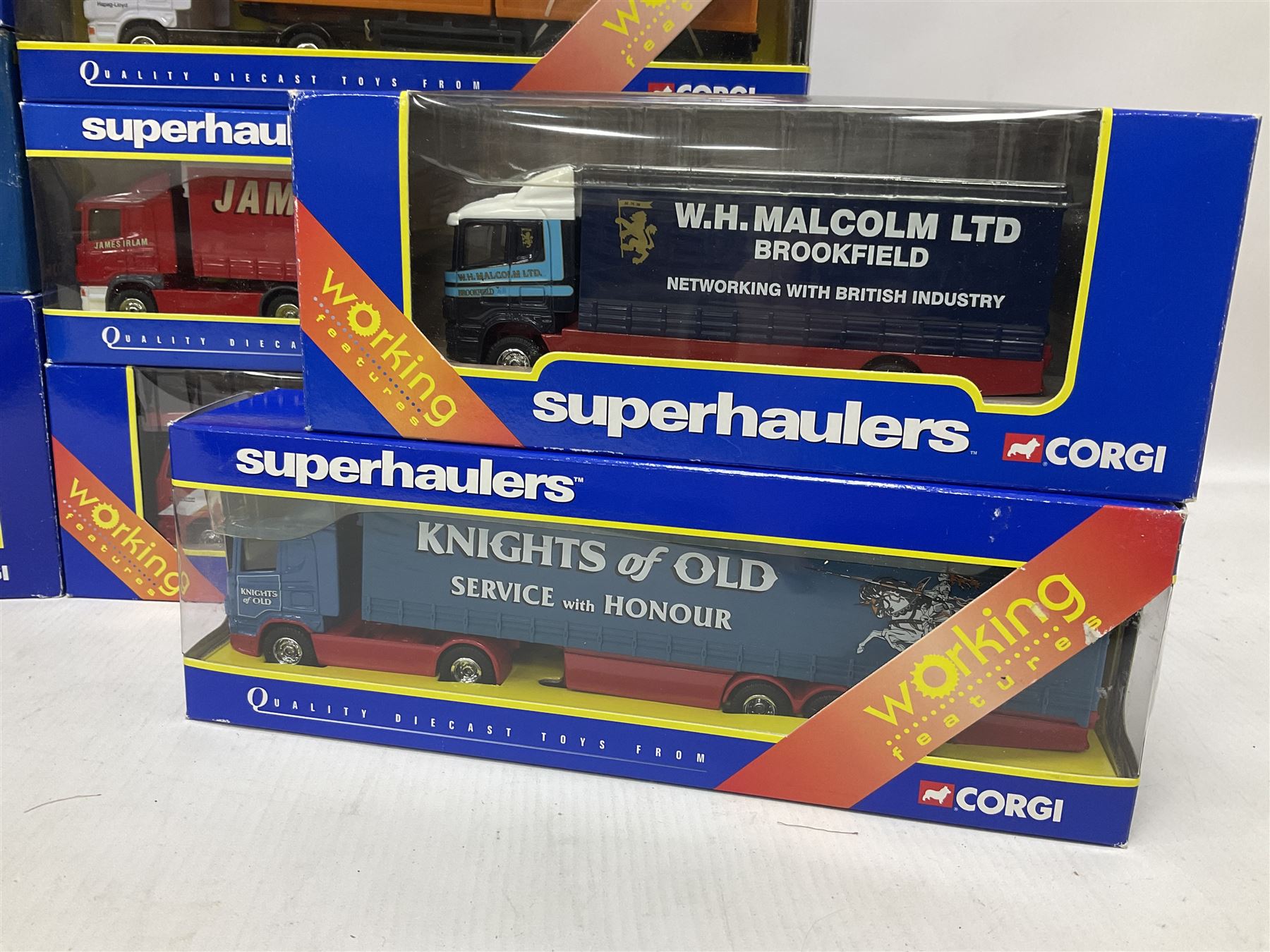 Corgi - thirteen 1:64 scale Superhaulers vehicles comprising 59513, 59548, 59568, 60031, 65804, TY86608, two TY86611, TY86617, TY86618, TY86620, TY86624 and TY86626 (13) 