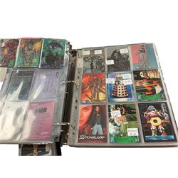 Large quantity of TV and Film related trading cards, including Star Trek, CSI, Aladdin, Buffy etc 