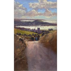 John B* (Cornish 20th Century): Heading Down to St Ives, oil on canvas board signed 46cm x 28cm