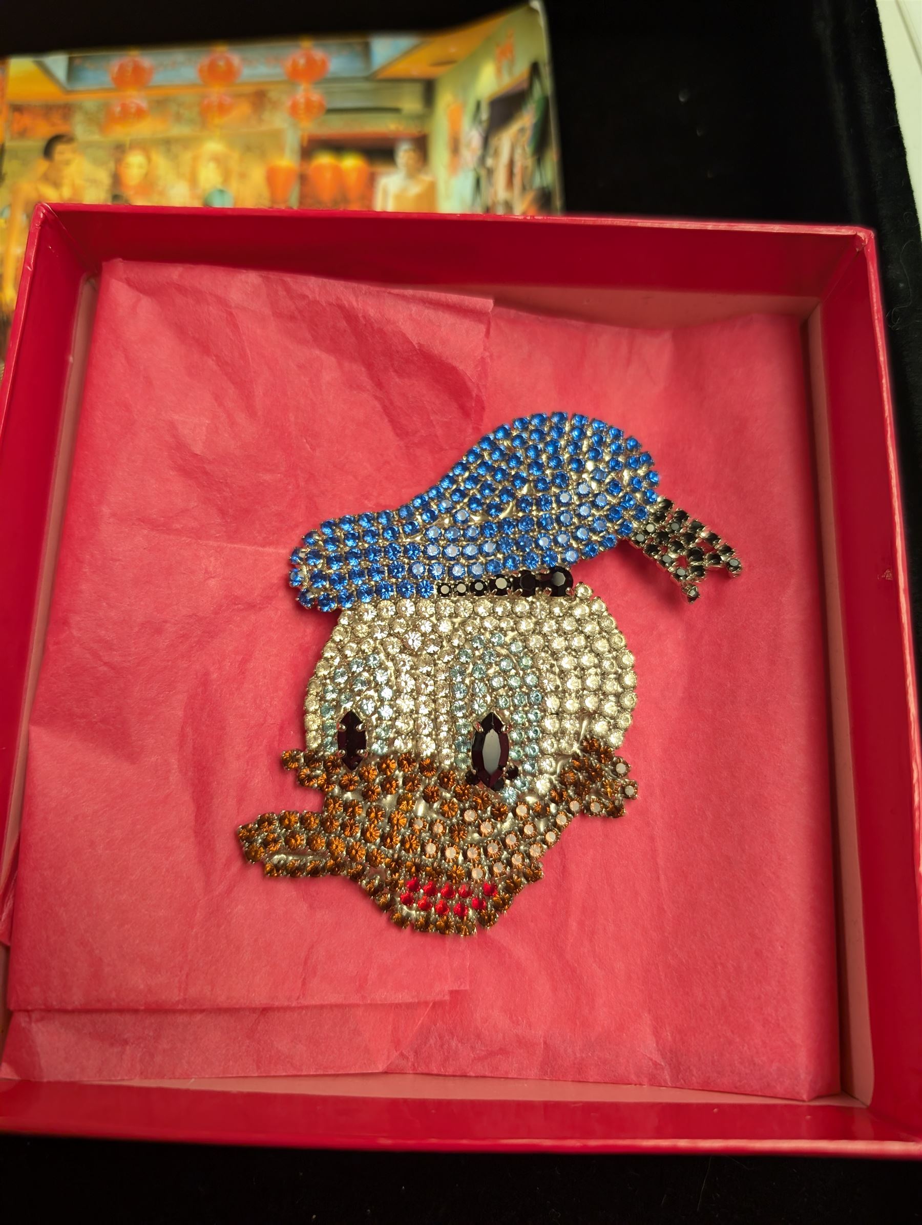 Butler & Wilson Disney Donald Duck brooch, boxed 