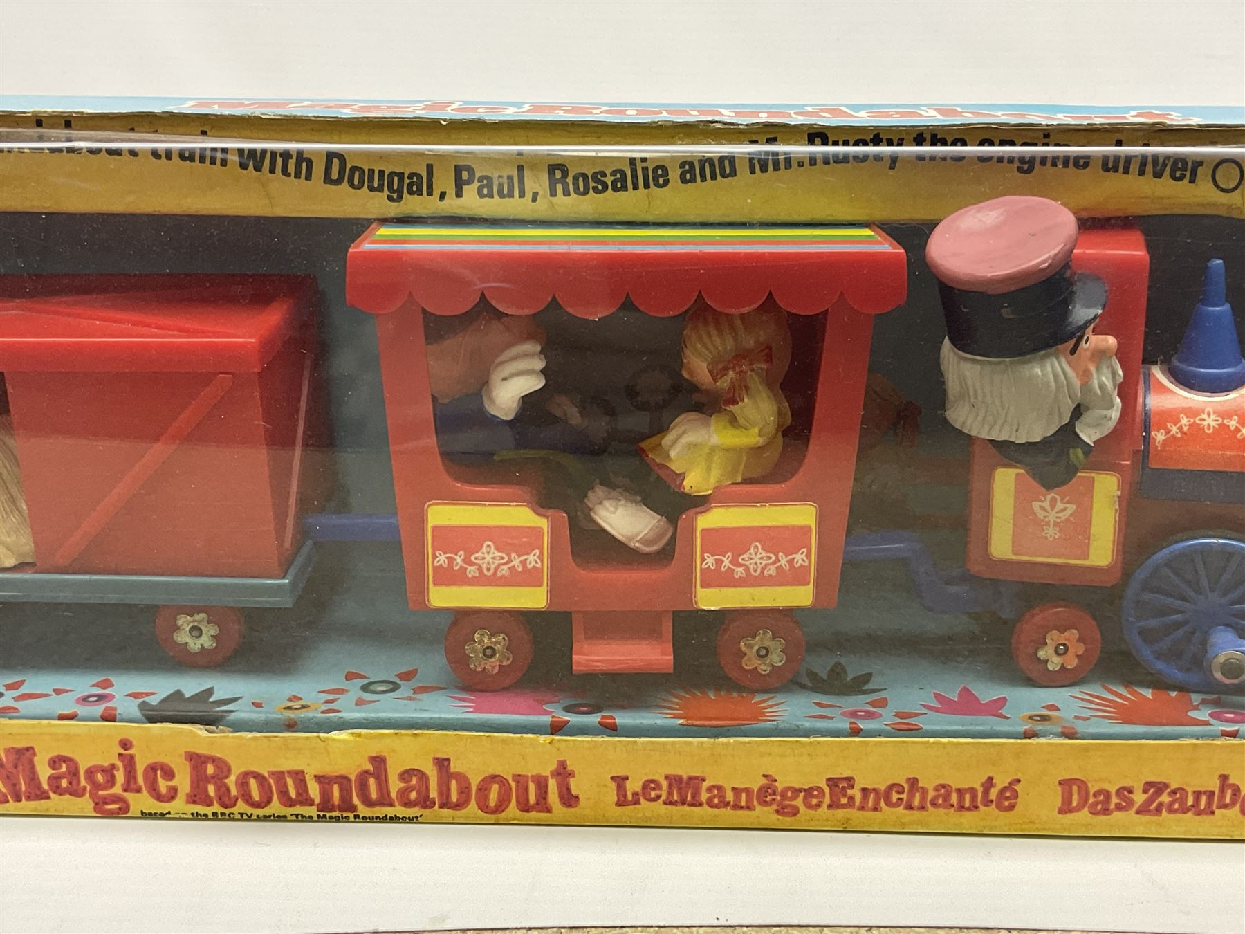 Corgi - The Magic Roundabout train no.851 in original box; with loose Batman, Robin and Lady Penelope figures from Corgi and Dinky vehicles