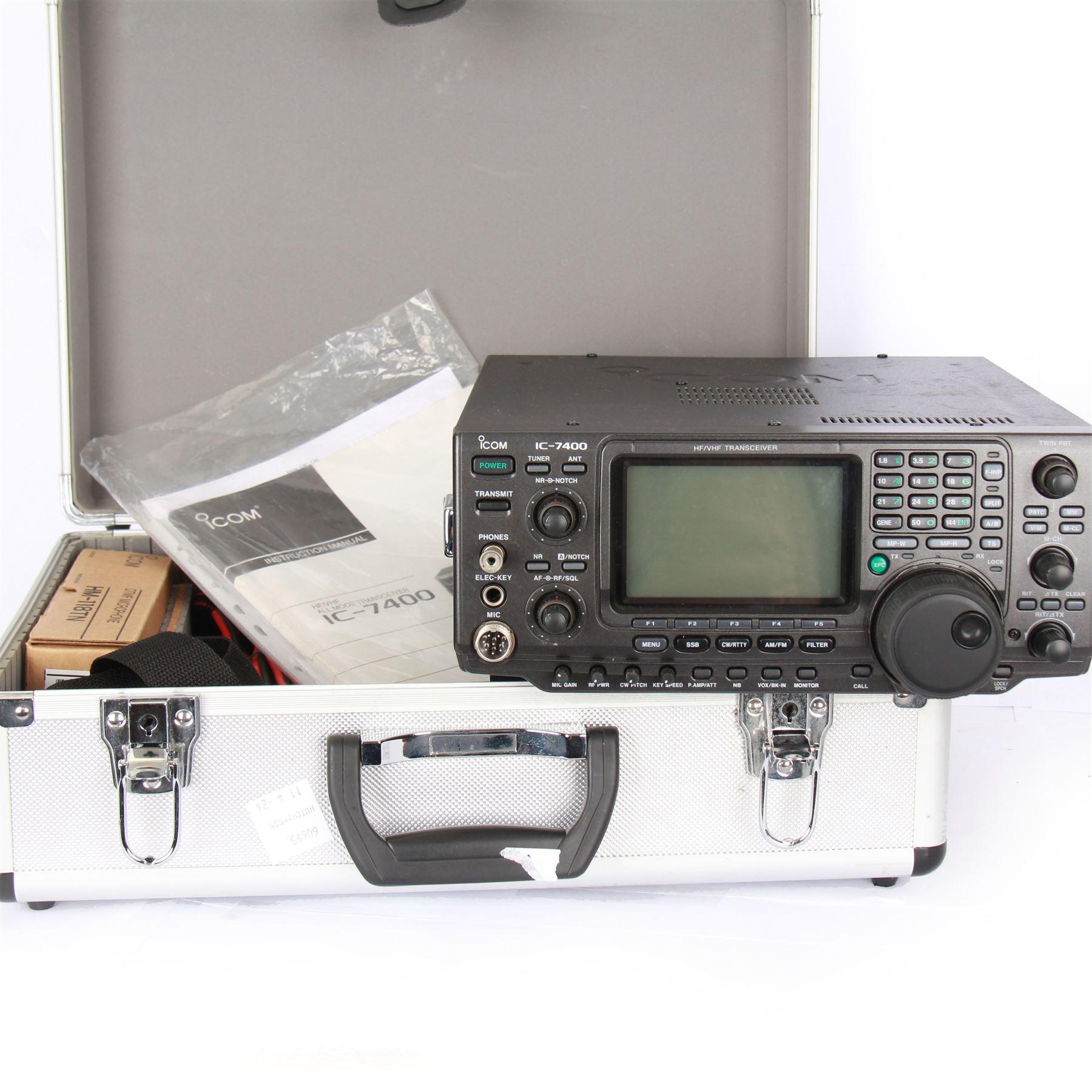 ICOM HF/VHF All Mode Transceiver IC-7400, in case with accessories -  Cameras, Maritime & Scientific Instruments