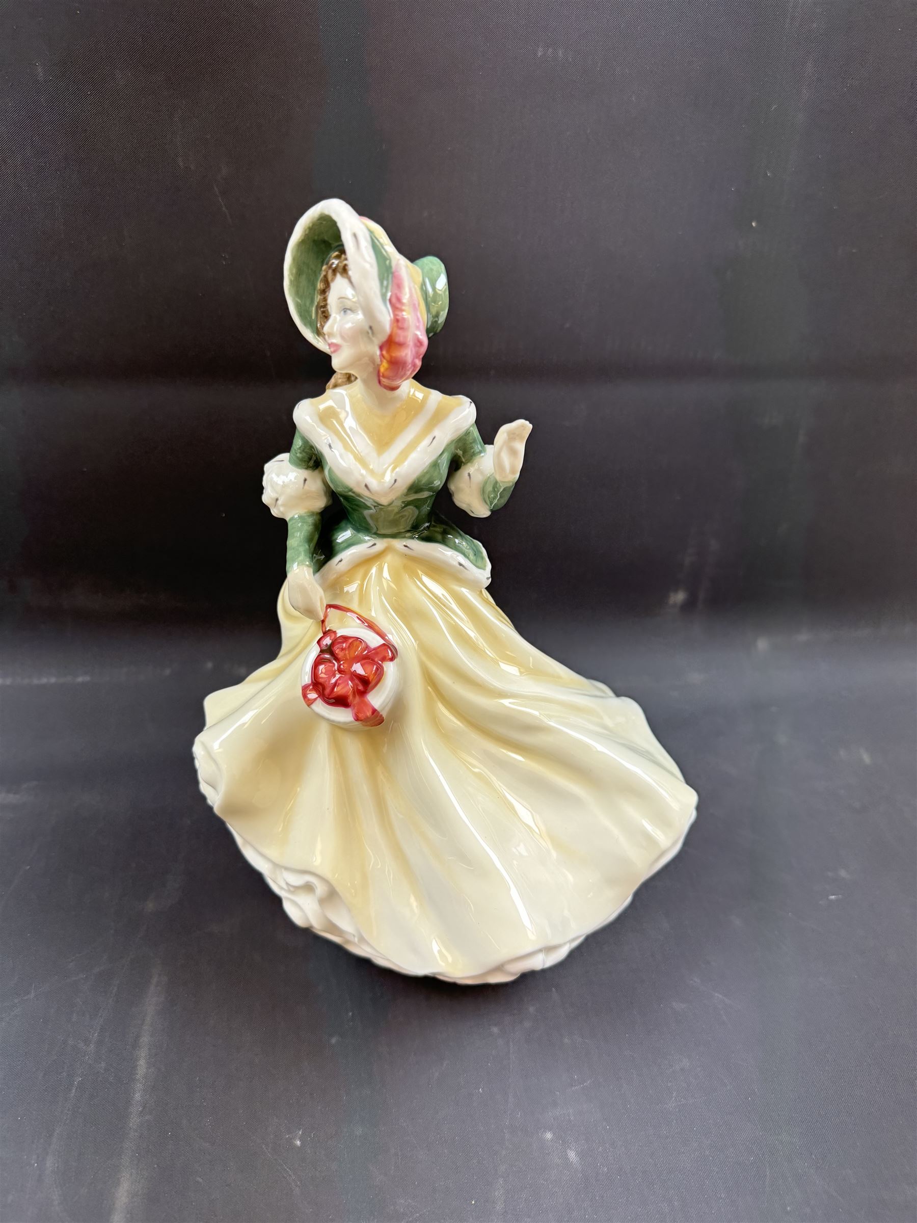 Fourteen Royal Doulton figures, including Sara HN2265, Summertime HN3137, Coralie HN2307, Janine HN2461  