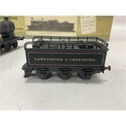 Millholme Models ‘00’ gauge - kit built ‘Goldcast’ series L.&Y. Aspinal Atlantic 4-4-2 no.1406 steam locomotive and tender in LYR black; with original box 