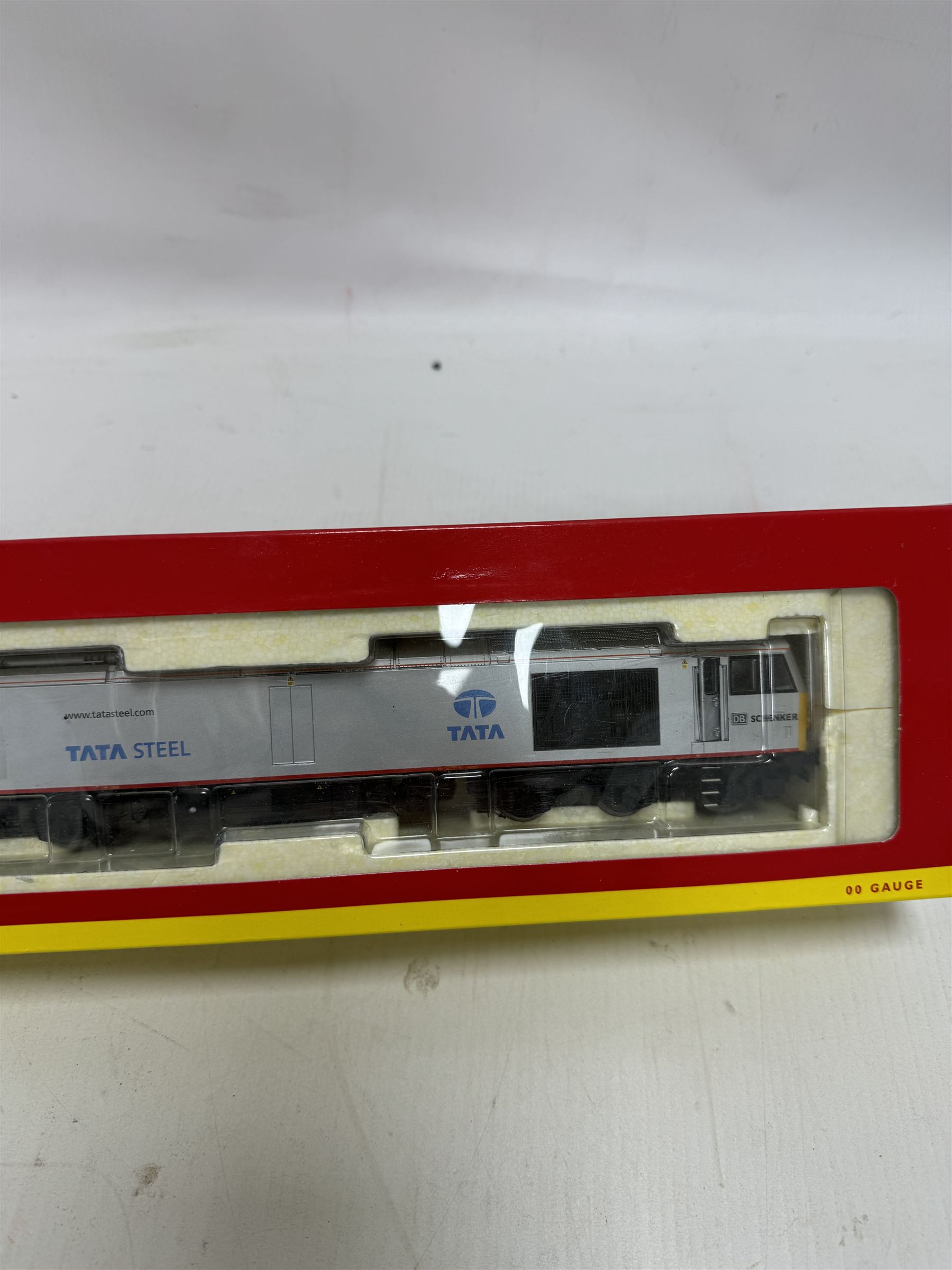 Hornby '00' gauge Class 60 diesel electric Co-Co locomotive DB Schenker Tata Steel no. 60099, boxed