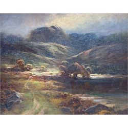 Harry Phelan Gibb (British 1870-1948): 'Glen Falloch', oil on board signed with initials, titled and further signed verso 22cm x 27cm