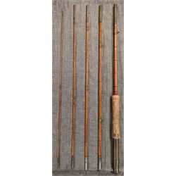 Five piece split cane finish rod
