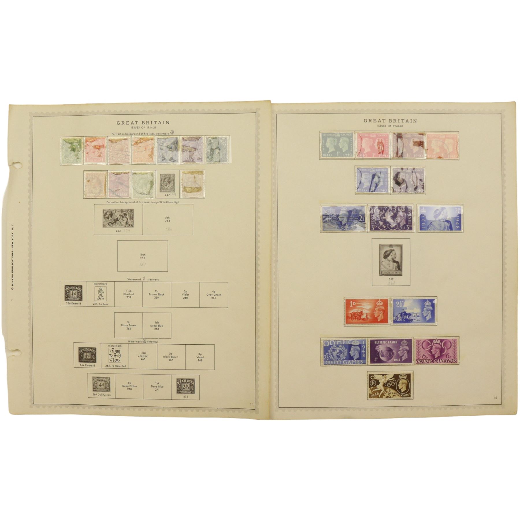 Queen Victoria and later mostly Great British stamps, including imperf penny reds, postal stationary, half penny bantams, King George V five shillings and half crown seahorses etc, housed on pages and cards