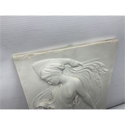 Composite BM replica neo classical  plaque, H43cm