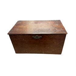 Oak writing box, together with another oak box, canteen of cutlery and other collectables 