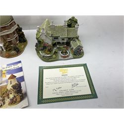 Six Lilliput Lane cottages, to include four special edition examples, including Swan and Cygnet and Hazelnut Hall, four boxed, four with deeds