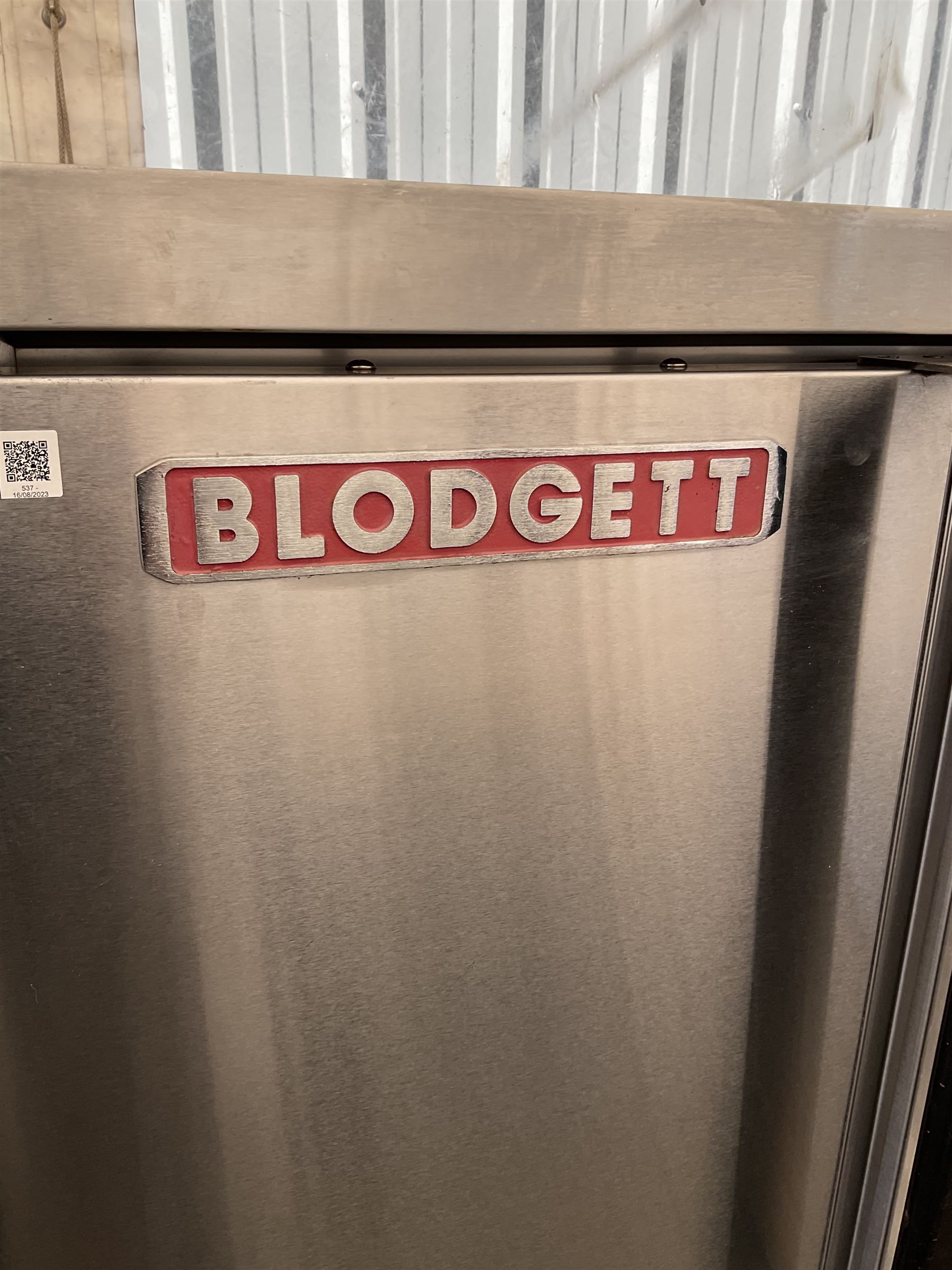 Blodgett - Zephaire commercial stainless steel double door convection baking oven, 3 phase, on four legs - THIS LOT IS TO BE COLLECTED BY APPOINTMENT FROM DUGGLEBY STORAGE, GREAT HILL, EASTFIELD, SCARBOROUGH, YO11 3TX