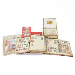 Great British and World stamps, including Queen Victoria penny reds, King George V seahors...