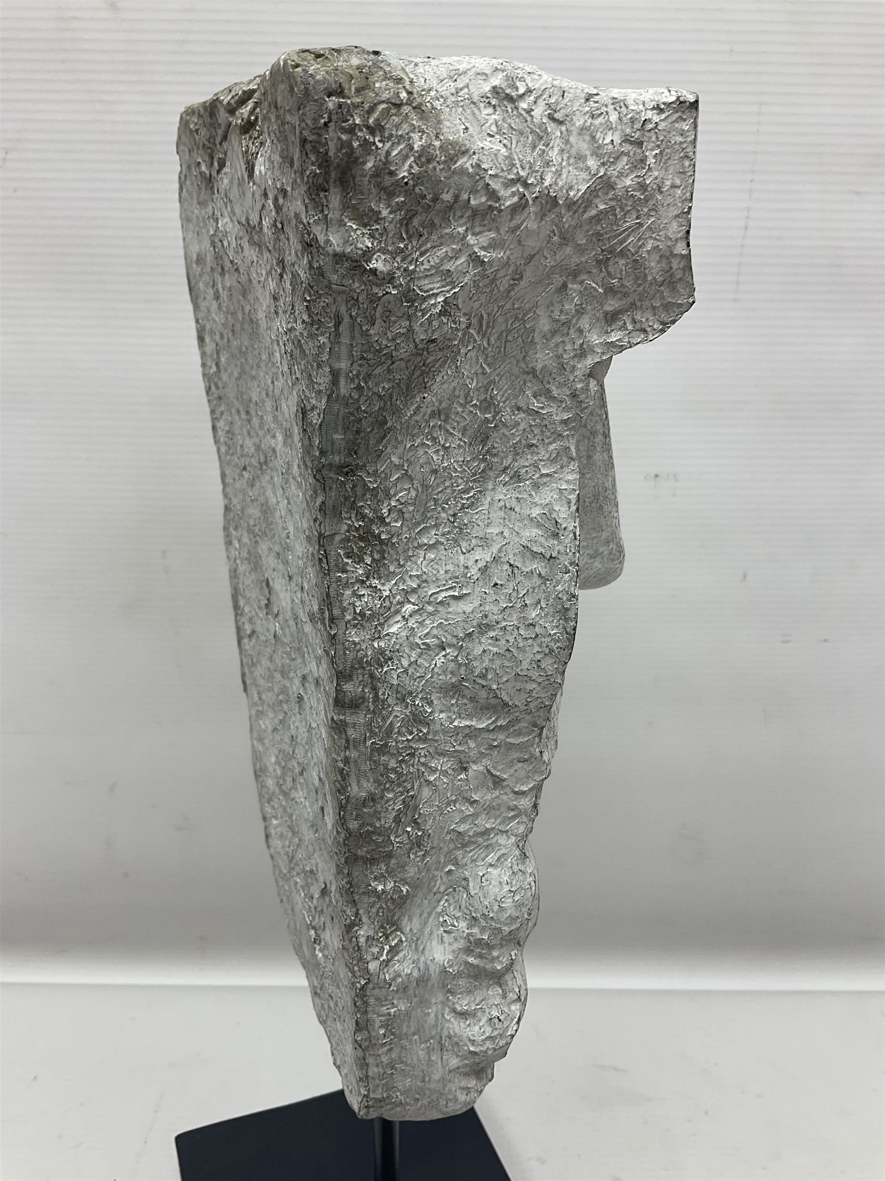 Composite sculpture of a classical greek god on stand, H40cm