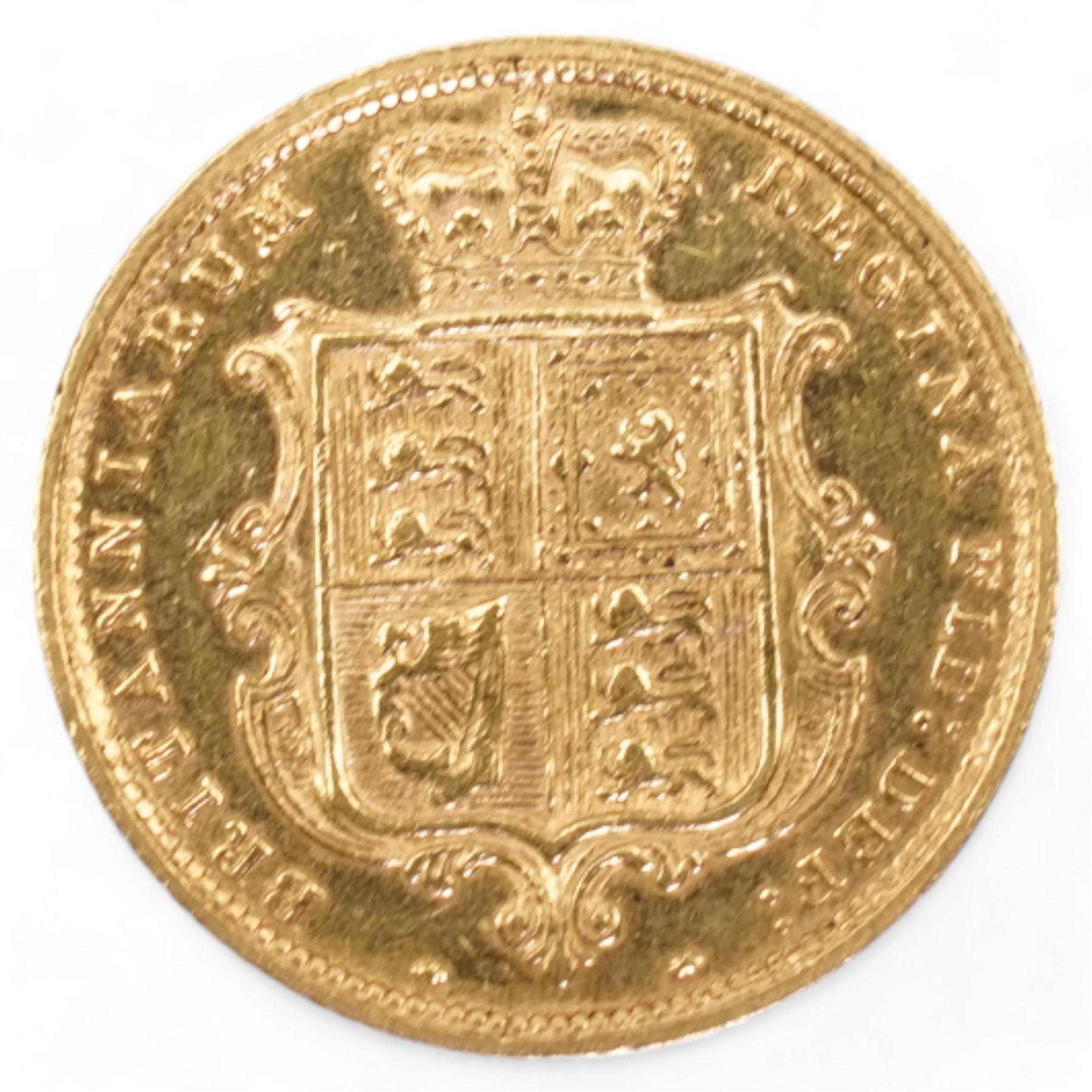 Queen Victoria 1885 gold half sovereign coin