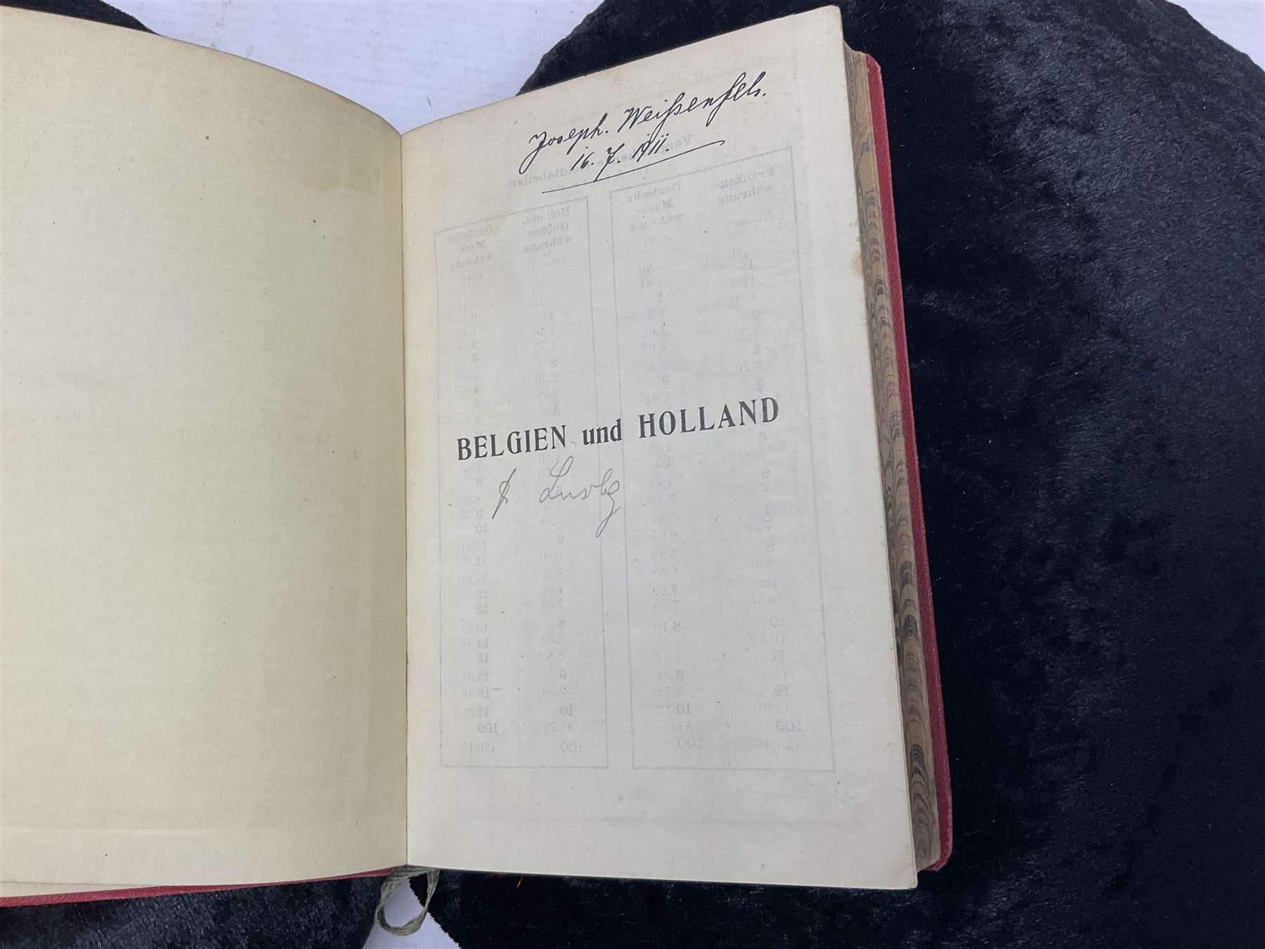 Collection of travel books, including Baedekers Belgien und Holland, Muirhead's Southern France, The Queen Travel Book 1929-30 