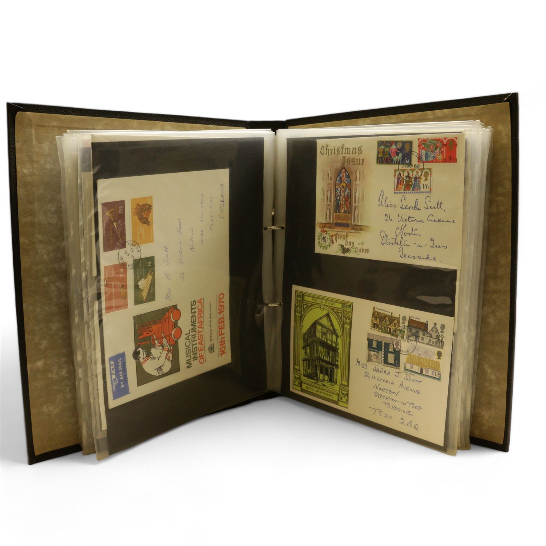 Great British and World stamps, including Queen Victoria imperf and perf penny reds, first day covers, various Queen Elizabeth II issues, Cayman Islands, Australia, Kenya, Grenada, Canada, other world stamps, PHQ cards etc, housed in various ring binder folders or albums, in one box