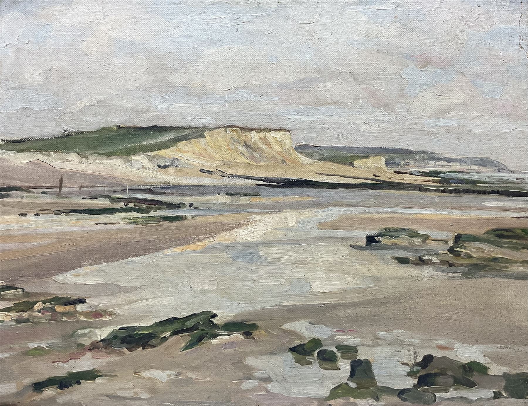 Emily Gertrude Court (1880-1957): The Hampshire Coast, oil on canvas board unsigned 39cm x 49cm