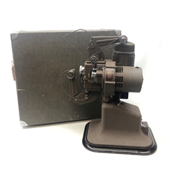  Bell & Howell-Gaumont Model 613 Projector, cased, Ensign Universal Splicer, a selection of 16mm reels and other accessories   