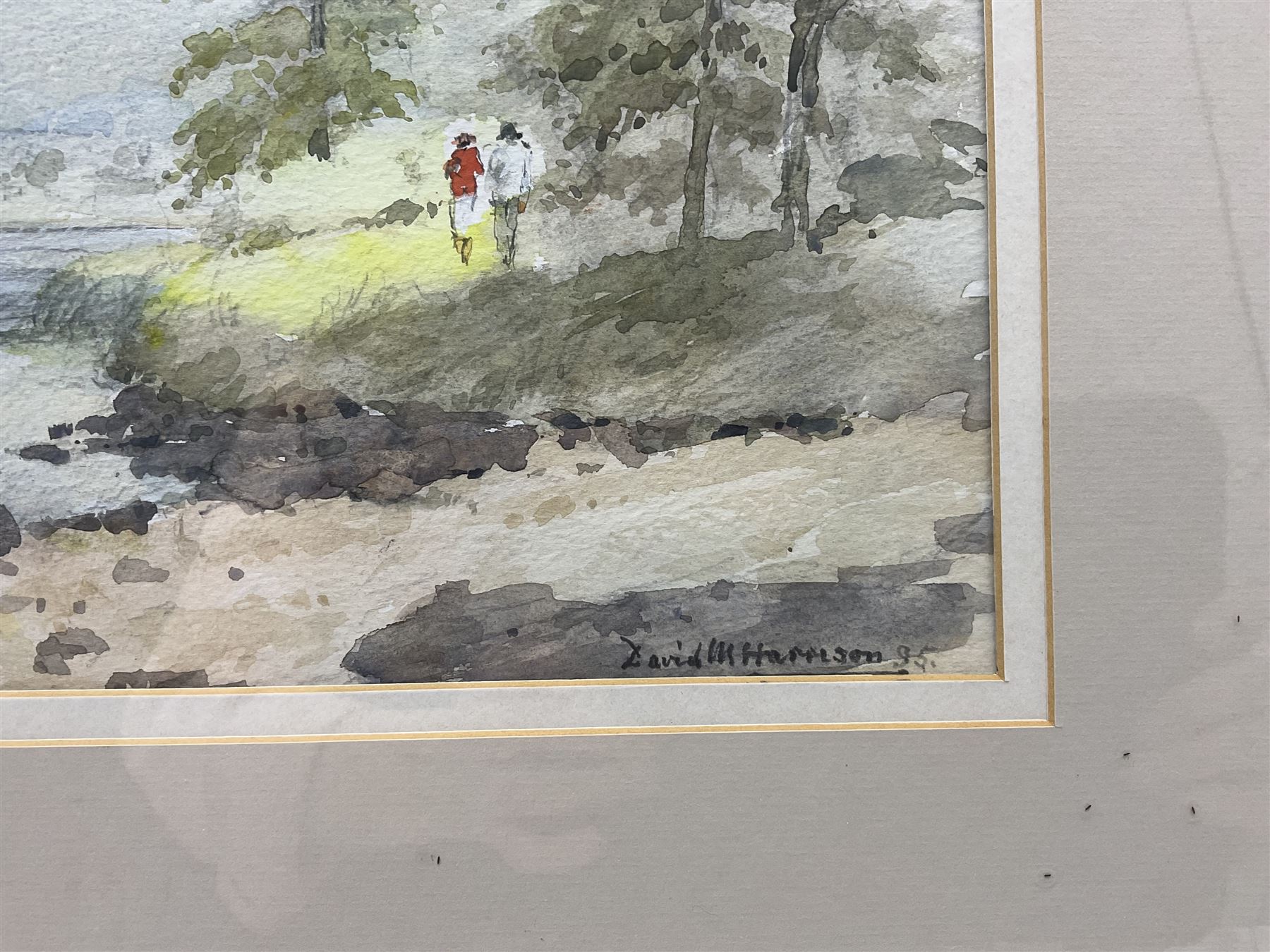 David O P M Harrison (British 1910-2004): 'Allan Water Bridge of Allan Central Highlands Scotland', watercolour signed, titled signed and dated August 1995 verso 34cm x 43cm