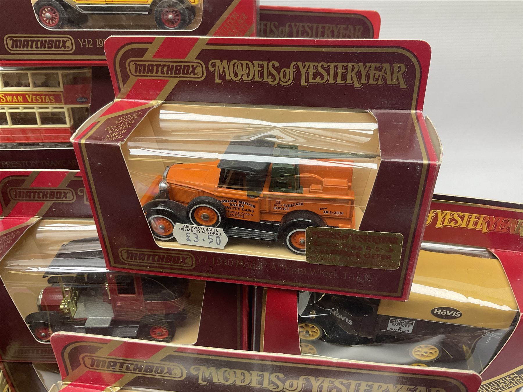 Matchbox - approximately sixty Models of Yesteryear to include special edition 1820 Passenger Coach and Horses, limited editions 1894 Aveling-Porter Steam Roller, 1829 Stephensons Rocket and 1905 Fowler Showman’s Engine; older models from the 1970s such as Y-1 1911 Model ‘T’ Ford, and a large quantity of modern models with reference materials in folder; mostly boxed 