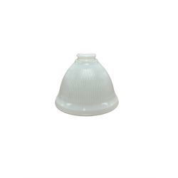 Moulded milk glass lampshade, H16cm, D20cm