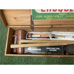Jaques croquet set in a wooden crate  - THIS LOT IS TO BE COLLECTED BY APPOINTMENT FROM DUGGLEBY STORAGE, GREAT HILL, EASTFIELD, SCARBOROUGH, YO11 3TX