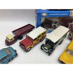 Corgi - approximately forty die-cast models of various scales to include ‘On the Move’ CC11406 and CC11407, both boxed; Renault 16, Ford Consul Classic, Vanwall Racing Car etc 