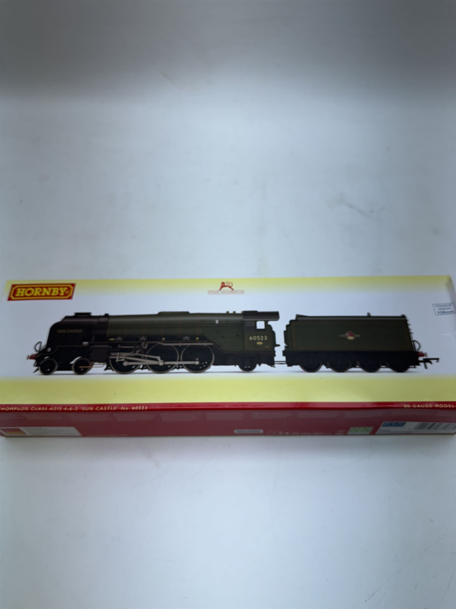 Hornby '00' gauge R3835 Late BR Thompson Class A2/3 4-6-2 Sun Castle locomotive no. 60523, boxed 