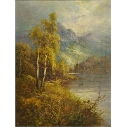  Frank Hider (British 1861-1933): 'Autumn in the Highlands', oil on canvas signed, titled verso 45cm x 34cm  
