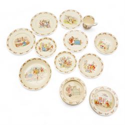 Early Bunnykins ceramics (c1937 - 53), ten pieces designed by Barbara Vernon comprising 'C...