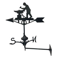 Wall mounting weathervane with Blacksmith finial, H56