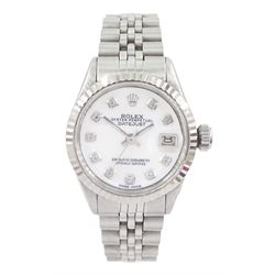 Rolex Oyster Perpetual Datejust ladies stainless steel automatic wristwatch, circa 1968, R...