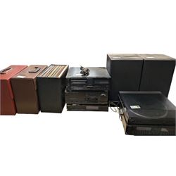 Technics DC Servo Automatic Turntable System Sl-J110R,  Technics HiFi system including Int...