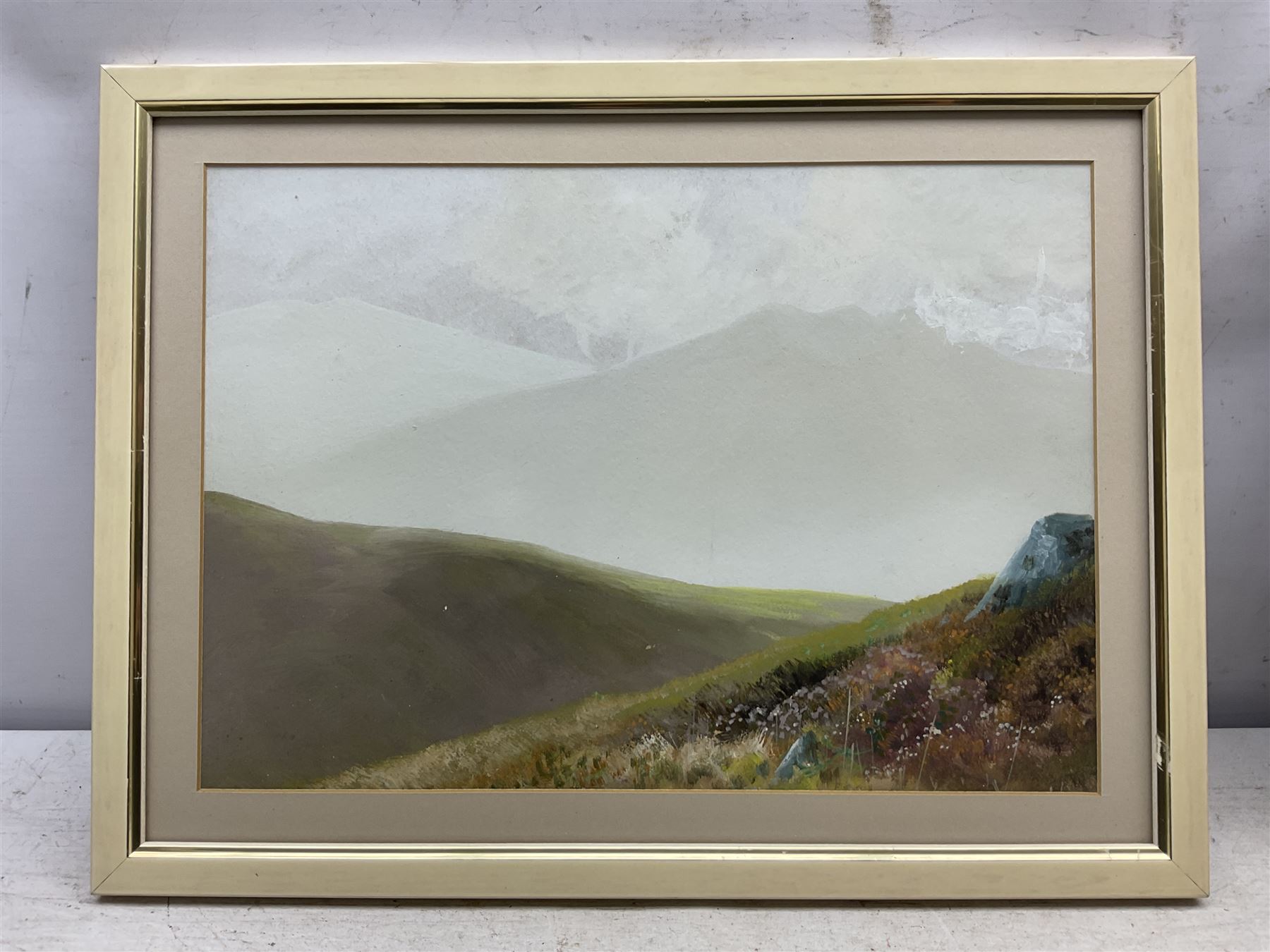 Alec B* (British 20th Century): Dartmoor Landscapes, pair gouaches one signed 24cm x 35cm (2)