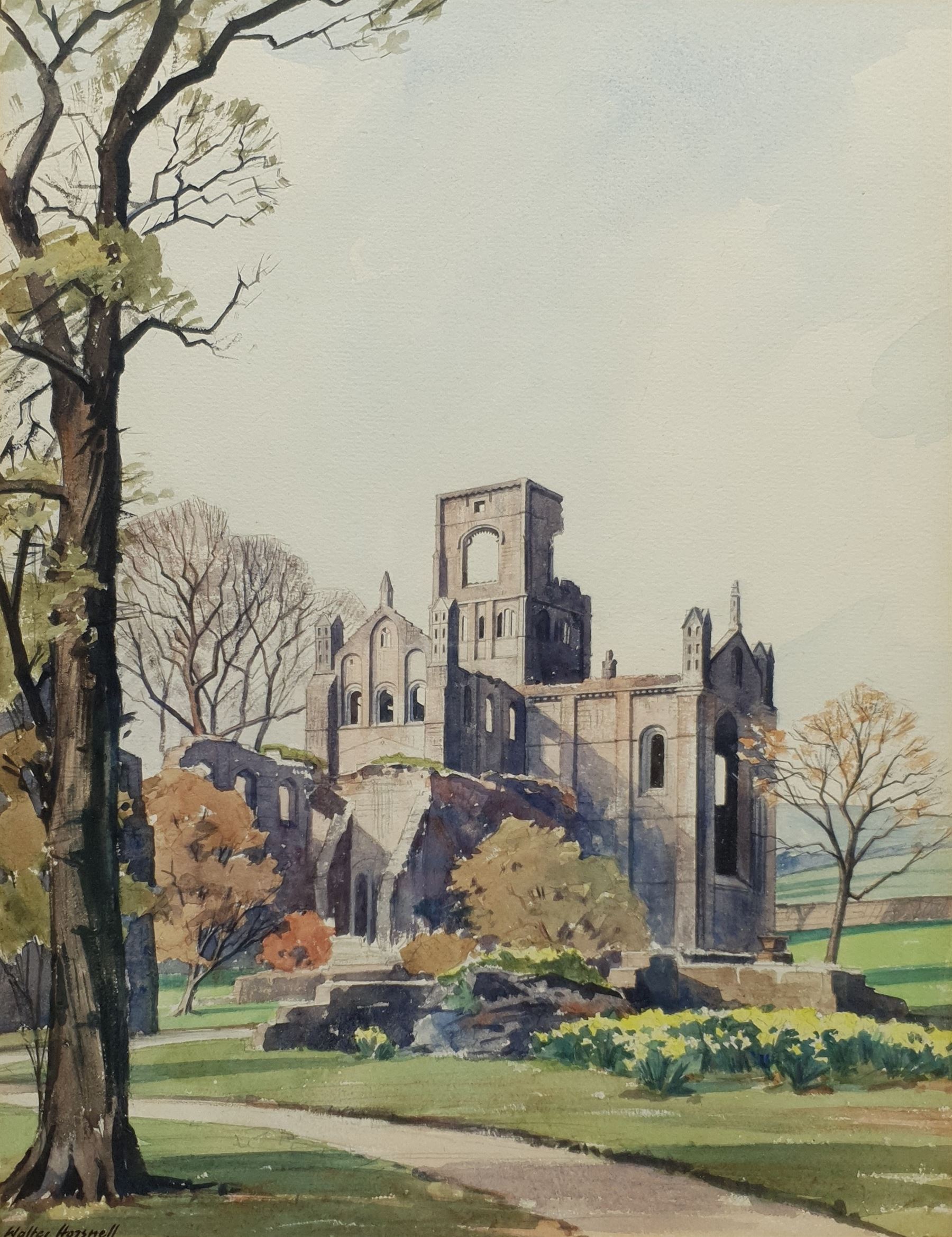 Walter Cecil Horsnell (British 1911-1997): Kirstall Abbey Leeds, watercolour signed 36cm x 27cm