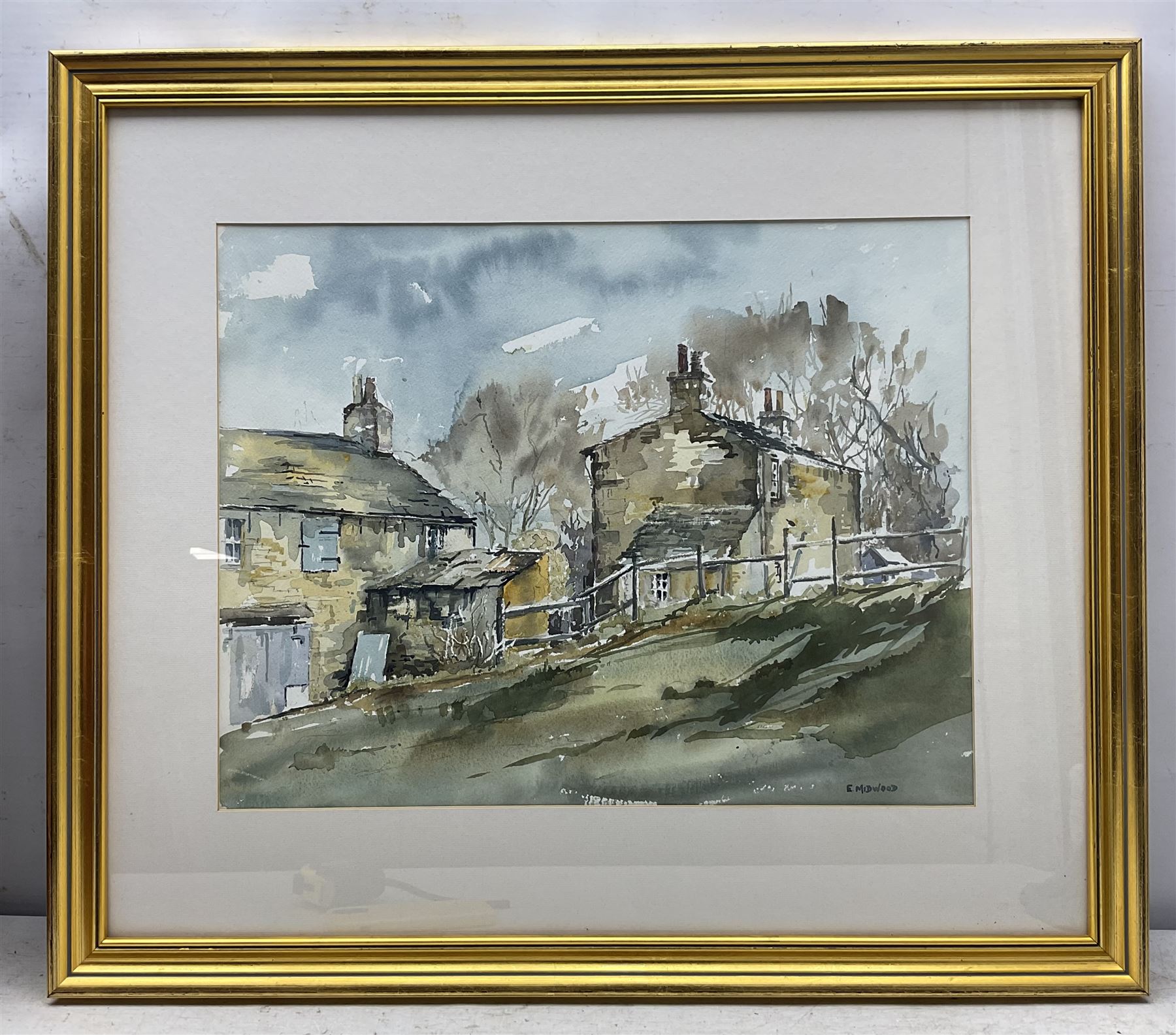 Ernest Midwood (British 1917–1993): Church and Village Scenes, set of three watercolours signed, one dated 1972 38cm x 49cm (3)