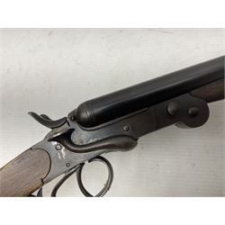 REGISTERED FIREARMS DEALER ONLY AS ONE BARREL OUT-OF-PROOF -  – Belgian .410 folding side-by-side double barrel hammer shotgun with 66cm(26