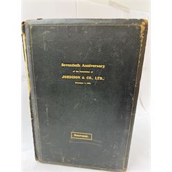 Two Jordison and Co Ltd archive books, folders with photographs of WWII posters, Souvenir booklet etc  