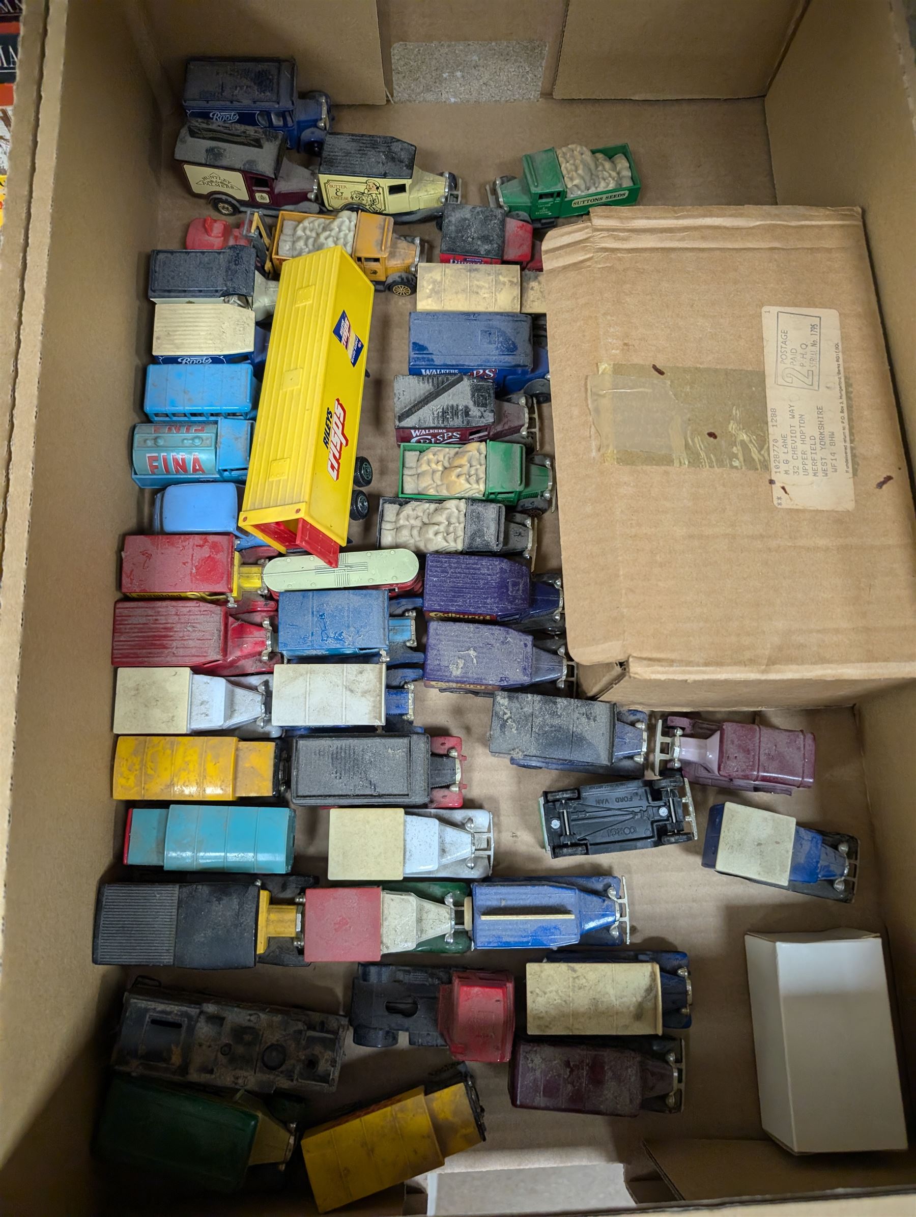 Collection of diecast vehicles, including Matchbox and Corgi examples, some boxed