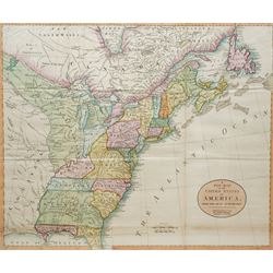 John Wallis (British 1745-1818): 'A New Map of the United States of America', early 19th c...