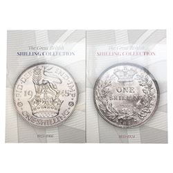 Seventy-seven silver one shilling coins, dated Queen Victoria 1855, 1857, 1864, 1866, 1867...